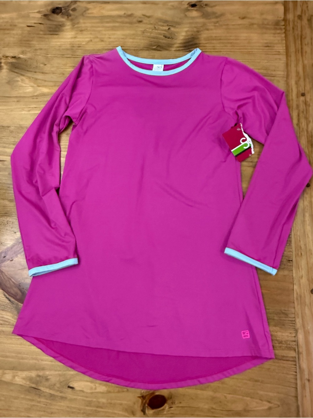 Set Athletics Girls Bridget Basic Long Sleeve T Fuchsia NWT